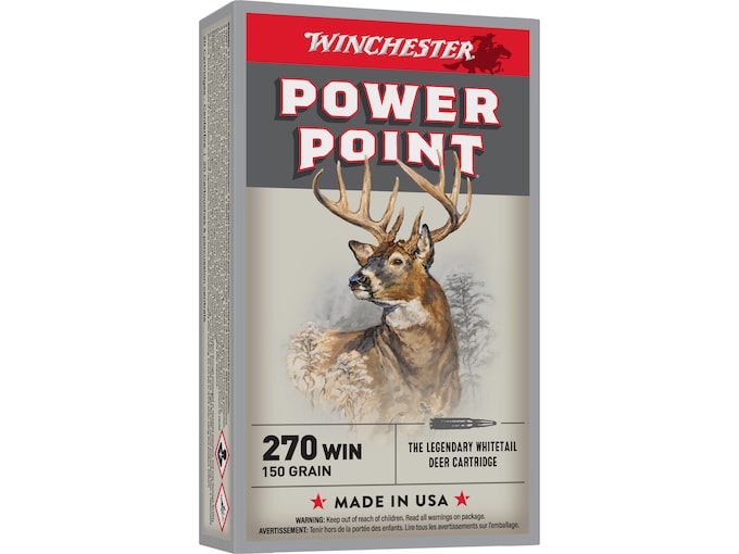 Winchester Power Point 270 Winchester Ammo 150 Grain Jacketed Soft Point 200rounds Winchester Power Point 270 Winchester Ammo 150 Grain Jacketed Soft Point 200rounds - Ammunition - Glock Pistol Switch