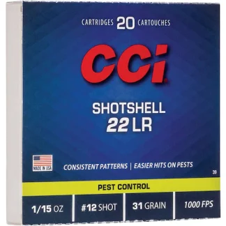 CCI Shotshell 22LR Ammo 31 Grain Lead Shot For Sale - Ammunition | Glock Pistol Switch
