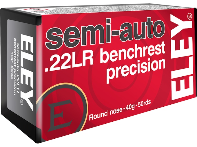 In Stock: Eley Semi-Auto Benchrest Precision 22LR Ammo 40 Grain Round Nose In Stock: Eley Semi-Auto Benchrest Precision 22LR Ammo 40 Grain Round Nose - Ammunition - Glock Pistol Switch