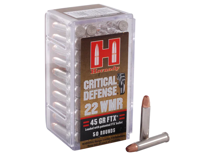 Authentic Hornady Critical Defense 22 Winchester Magnum Rimfire (WMR) Ammo 45 Grain Hornady FTX Polymer Tip Authentic Hornady Critical Defense 22 Winchester Magnum Rimfire (WMR) Ammo 45 Grain Hornady FTX Polymer Tip - Glock Pistol Switches - Glock Pistol Switch