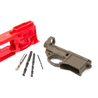 Polymer80 G150 AR-15 80% Lower Receiver Kit with Jig – OD Green - Rifles - Glock Pistol Switch