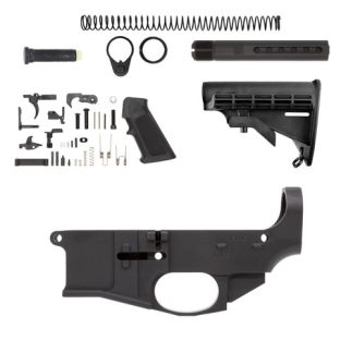Polymer80 Billet AR-15 80% Lower Assembly Kit with Fire/Safe Markings - Rifles - Glock Pistol Switch