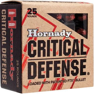 Get Hornady Critical Defense 9mm Luger Ammo 115 Grain Hornady FTX Polymer Tip Box of 200 rounds Online - Ammunition | Glock Pistol Switch