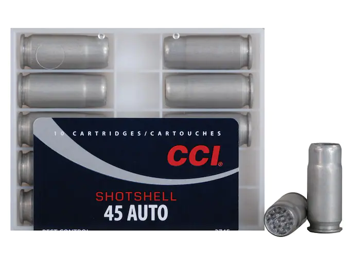 CCI Shotshell 45 ACP Ammo 120 Grain Lead Shot 200 rounds For Sale CCI Shotshell 45 ACP Ammo 120 Grain Lead Shot 200 rounds For Sale - Ammunition - Glock Pistol Switch