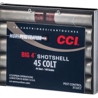 CCI Big 4 Shotshell 45 Colt (Long Colt) Ammo 140 Grain Lead Shot 200 rounds For Sale - Ammunition | Glock Pistol Switch